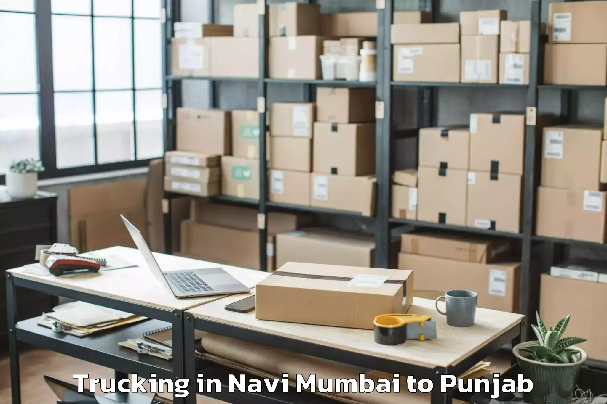 Affordable Navi Mumbai to Dera Baba Nanak Trucking